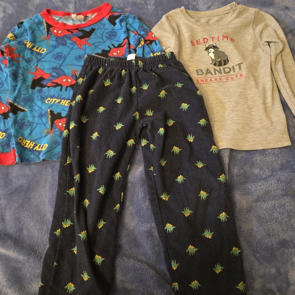 Sz 5 Boys Pajama Separates For Winter Fall Cold Weather